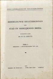 2/138765 - Middeleeuwse rechtsbronnen van stad en heerlijkheid Breda
